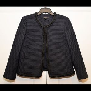 Ann Taylor women’s beaded blue jacket